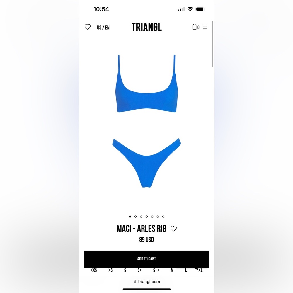Triangl Maci- Arles rib bikini